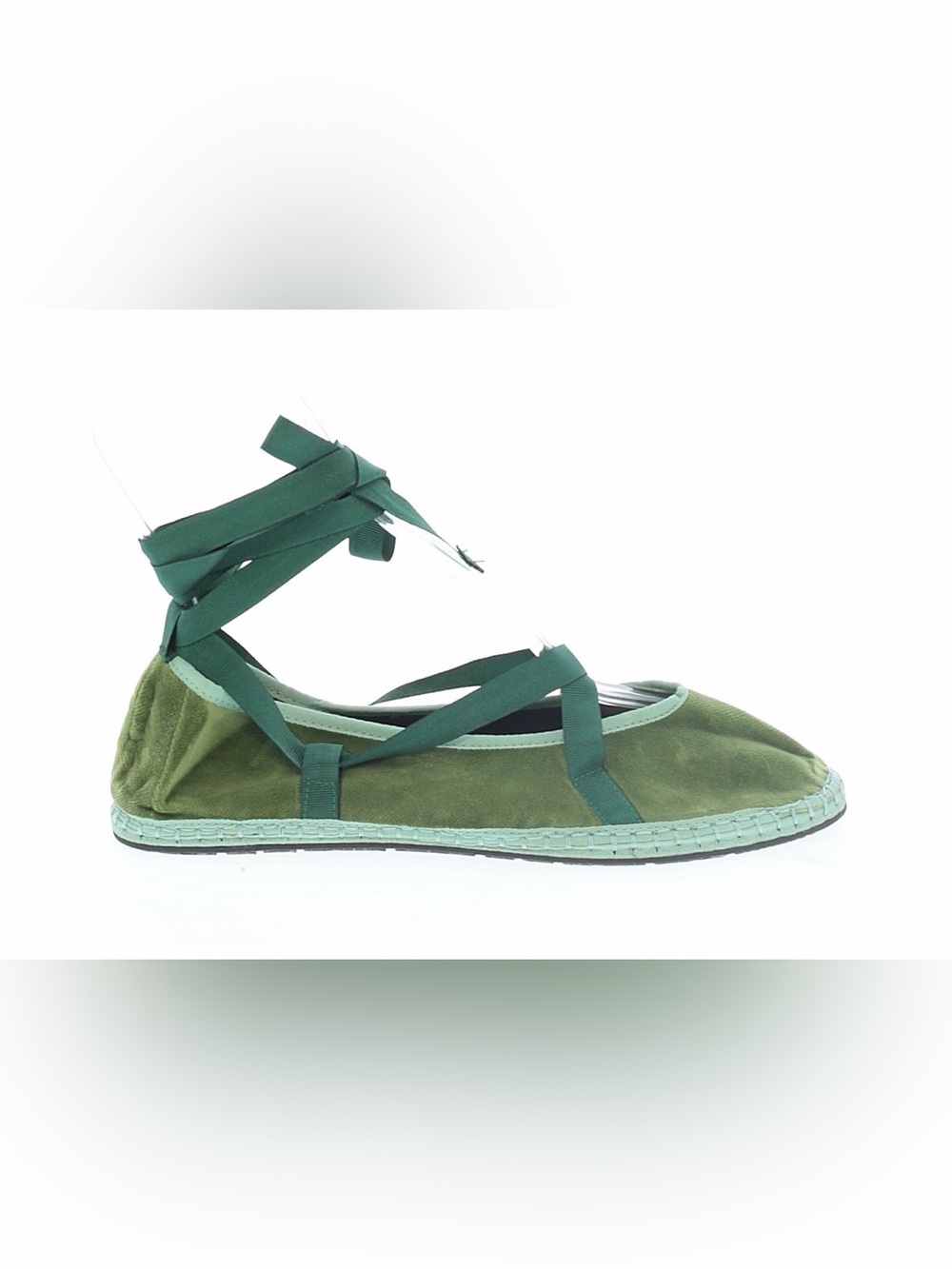 Flabelus Gyneth Handmade In Spain Velvet Ribbon Flats Size 42 Euc — image 4 of 7